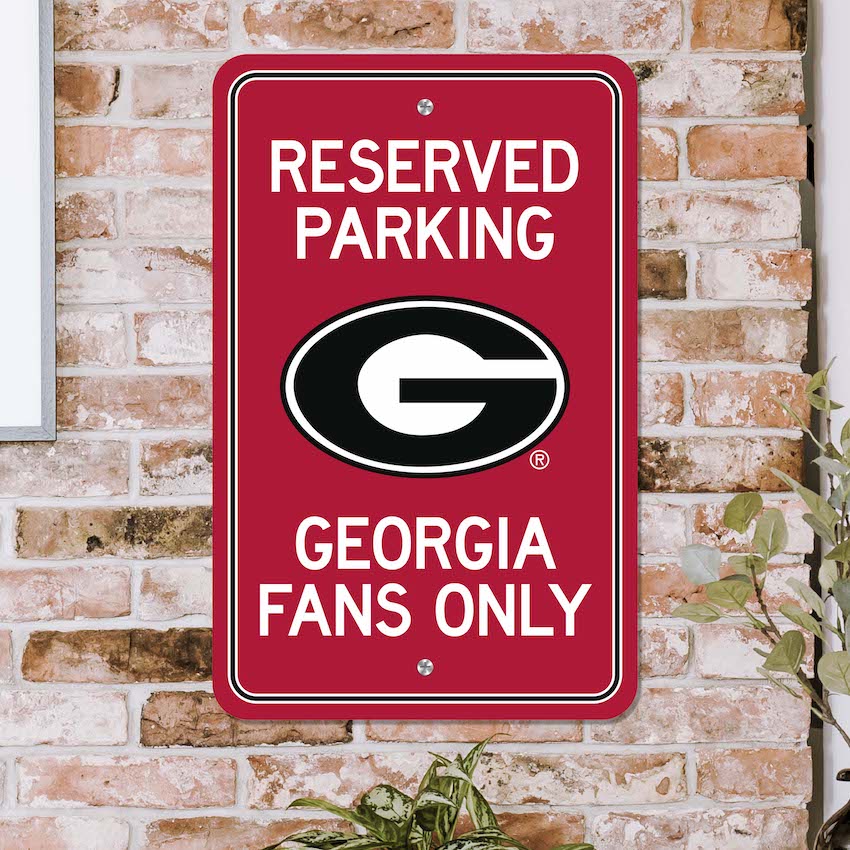 Georgia Bulldogs RESERVED Parking Sign