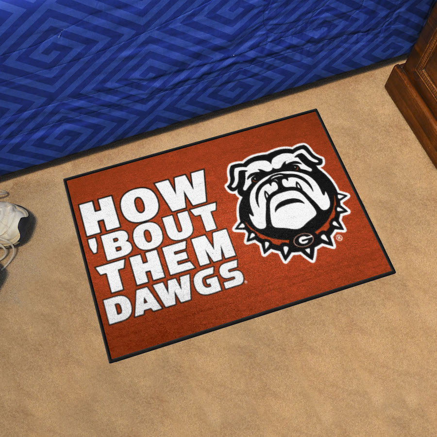 Georgia Bulldogs SLOGAN 20 x 30 Starter Floor Mat