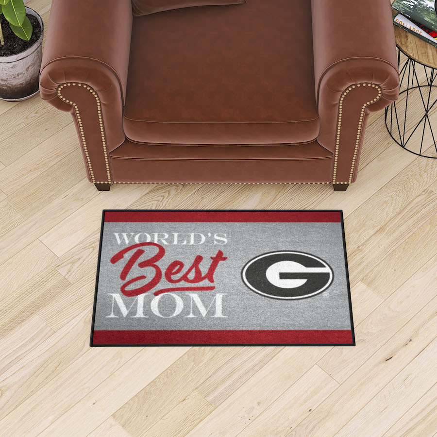 Georgia Bulldogs 20 x 30 WORLDS BEST MOM Floor Mat