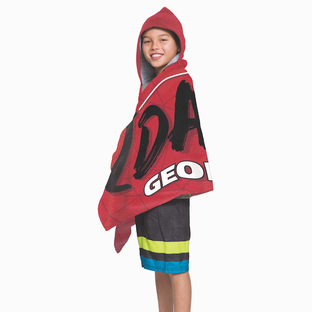 Georgia Bulldogs Youth Hooded Beach Towel