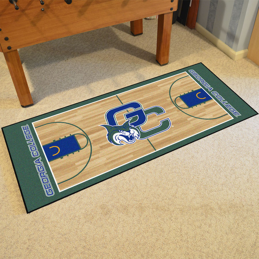 Georgia College State Bobcats 30 x 72 Basketball Court Carpet Runner