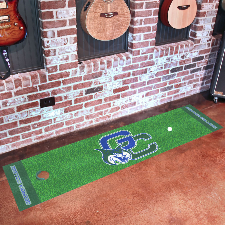 Georgia College State Bobcats Putting Green Mat 18 x 72