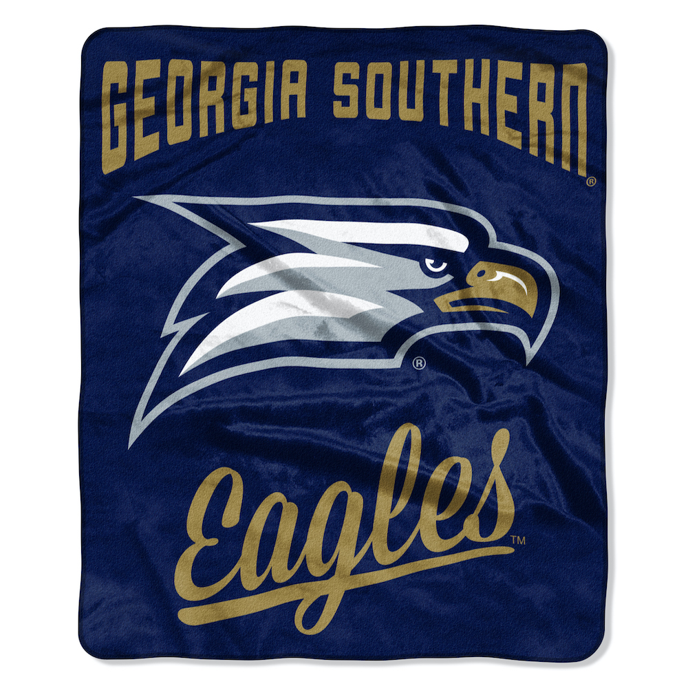 Georgia Southern Eagles Plush Fleece Raschel Blanket 50 x 60