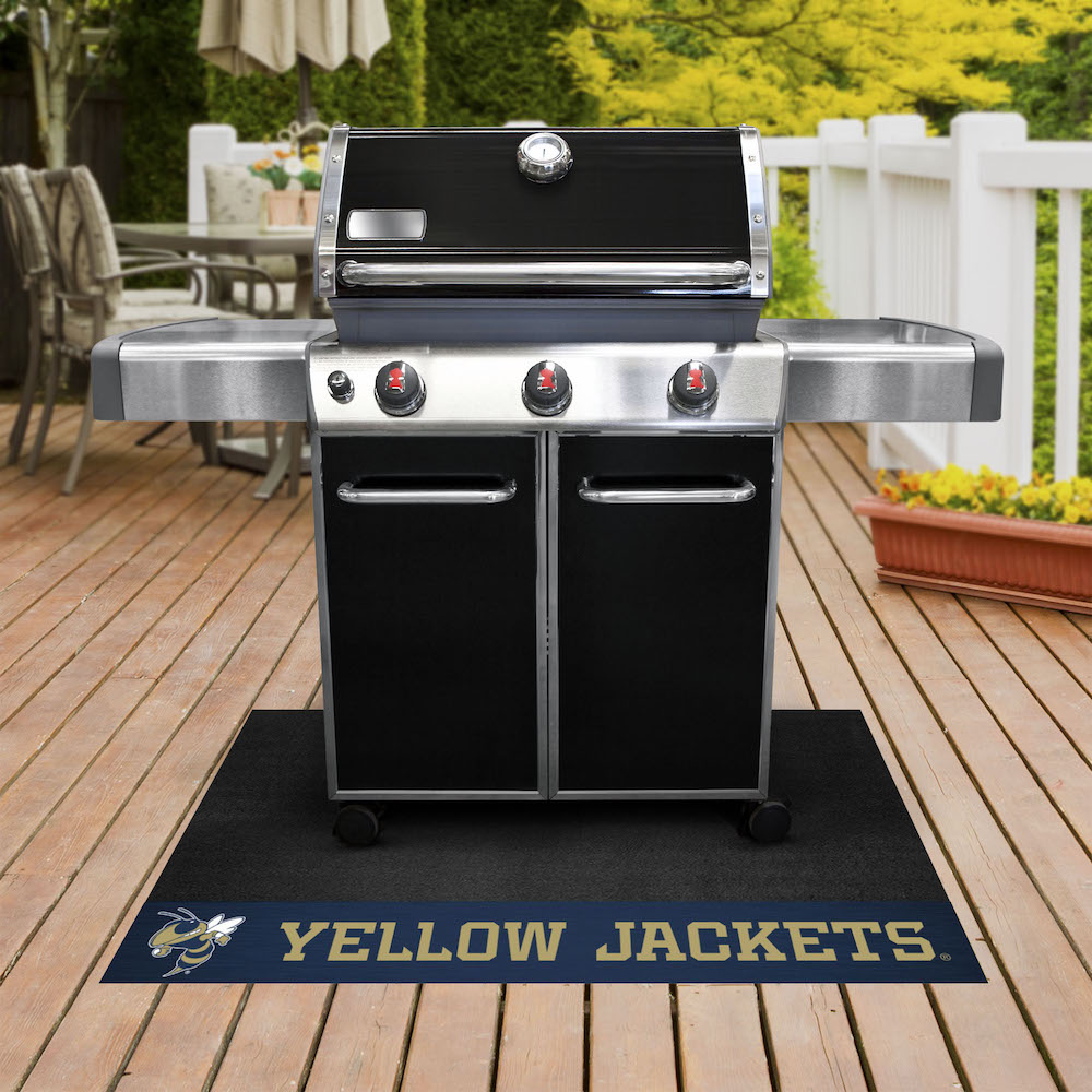 Georgia Tech YELLOW JACKET LOGO NCAA Grill Mat