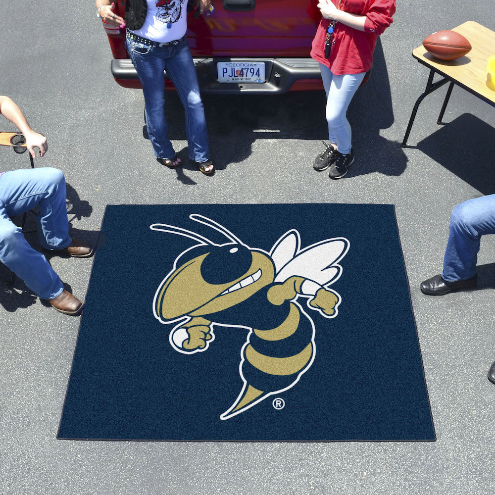 Georgia Tech YELLOW JACKET LOGO TAILGATER 60 x 72 Rug