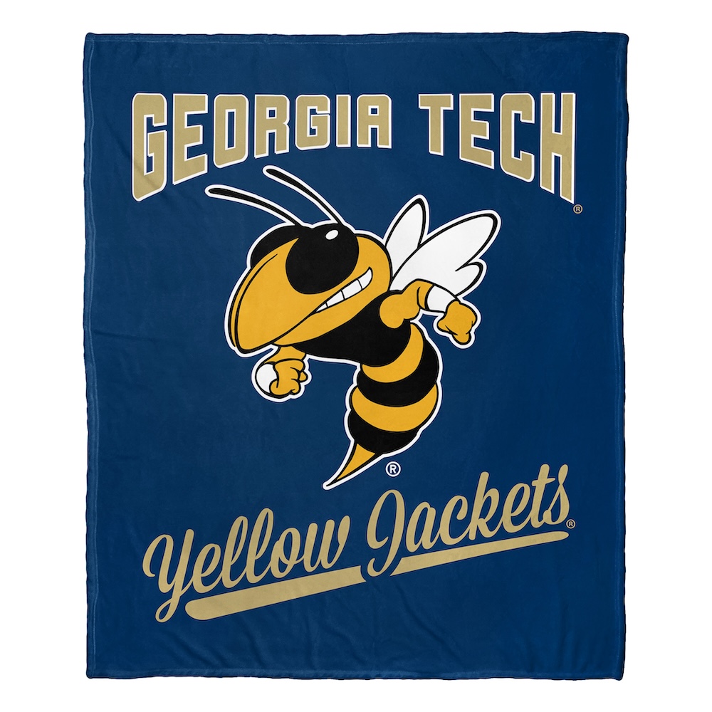 Georgia Tech Yellow Jackets ALUMNI Silk Touch Throw Blanket 50 x 60 inch