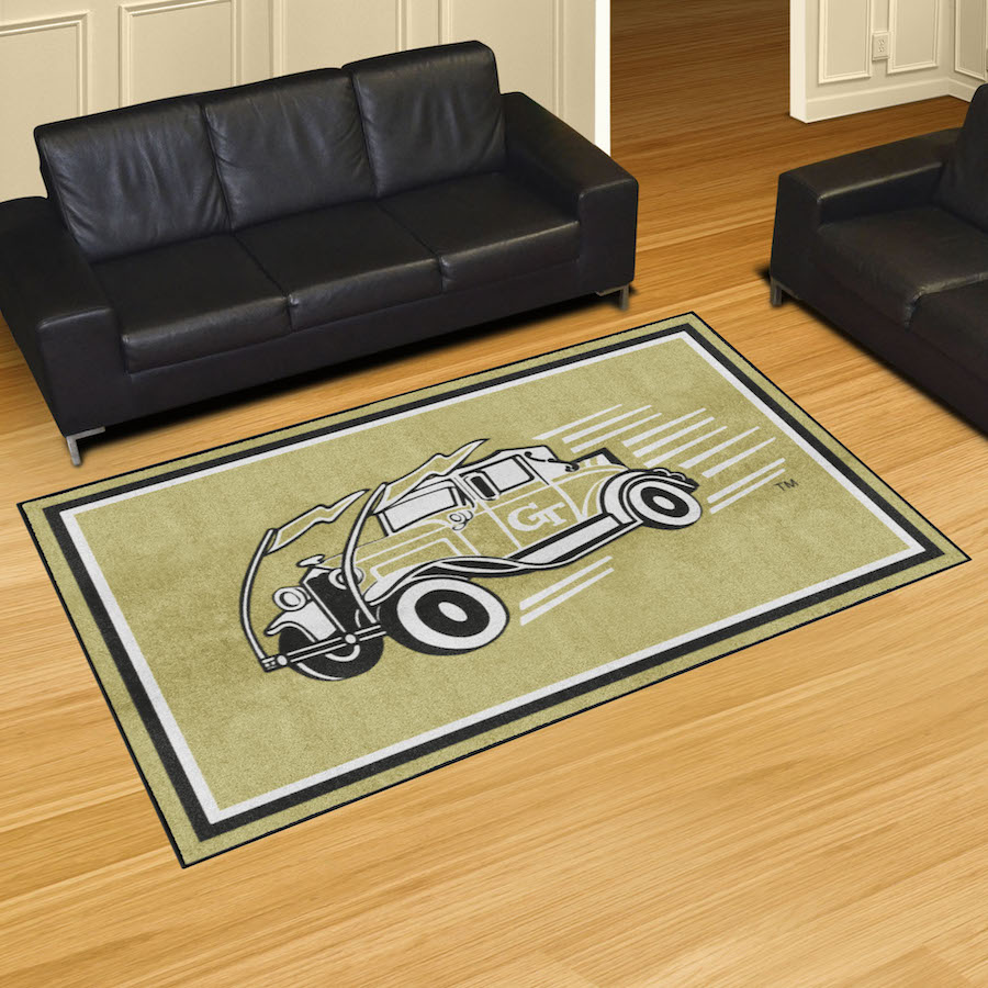 Georgia Tech Yellow Jackets ALT LOGO 5x8 Area Rug