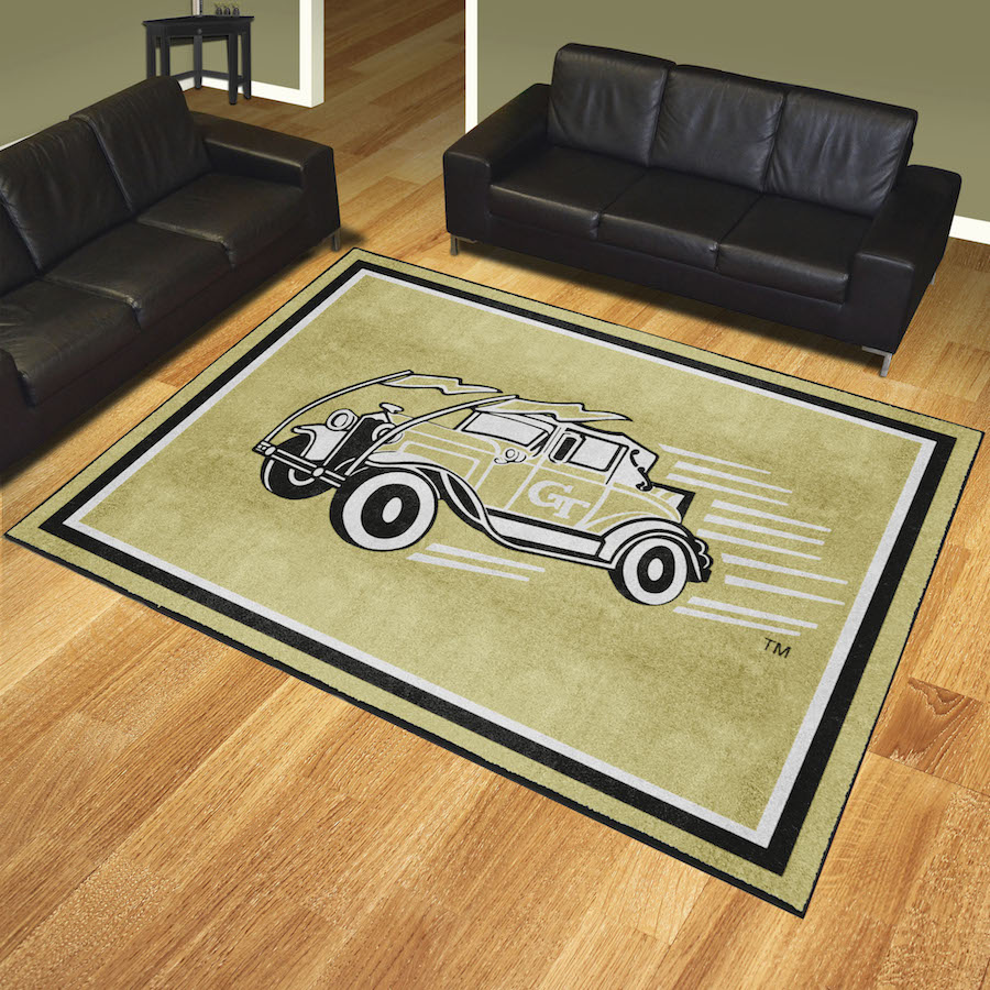 Georgia Tech Yellow Jackets ALT LOGO Ultra Plush 8x10 Area Rug