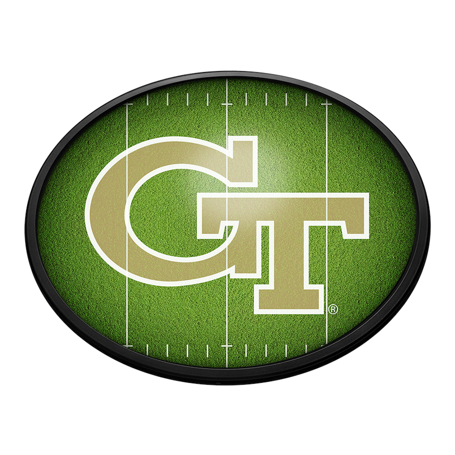 Georgia Tech Yellow Jackets ON THE 50 Slimline LED Wall Sign ~ OVAL