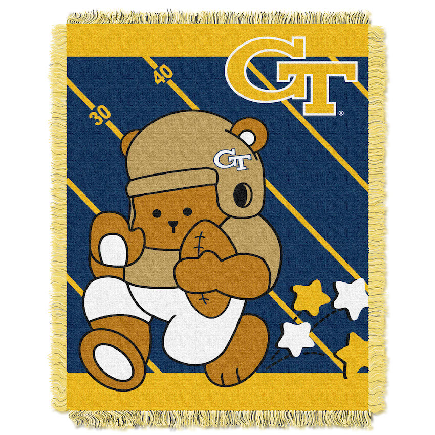 Georgia Tech Yellow Jackets Woven Baby Blanket 36 x 48