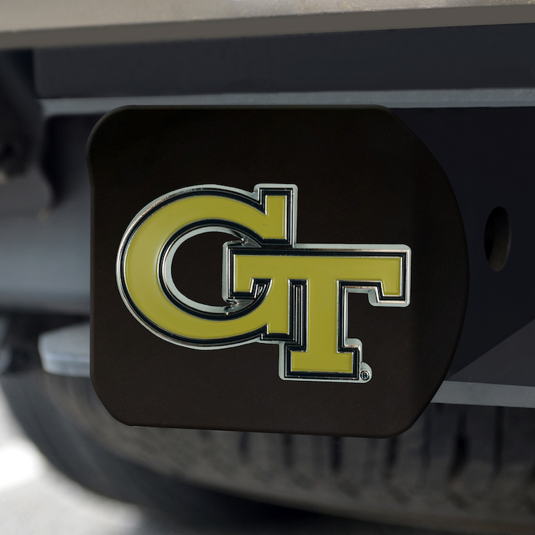 Georgia Tech Yellow Jackets Black and Color Trailer Hitch Cover