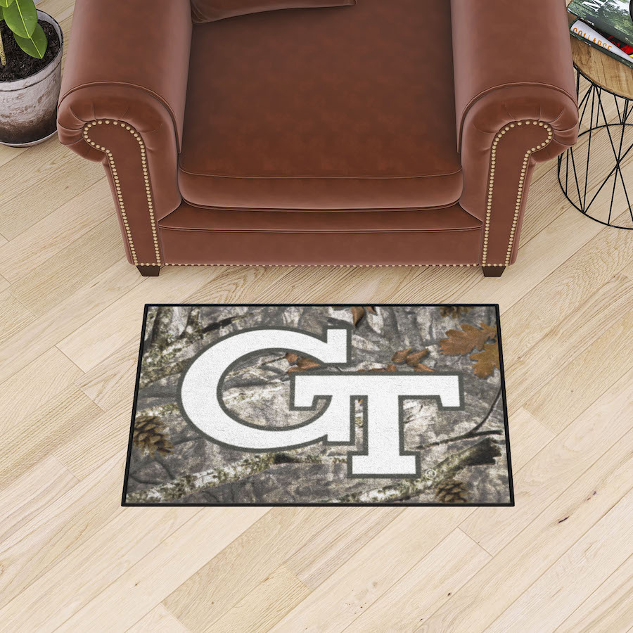 Georgia Tech Yellow Jackets CAMO 20 x 30 Starter Floor Mat