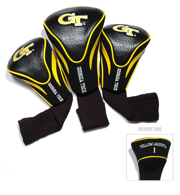 Georgia Tech Yellow Jackets 3 Pack Contour Headcovers