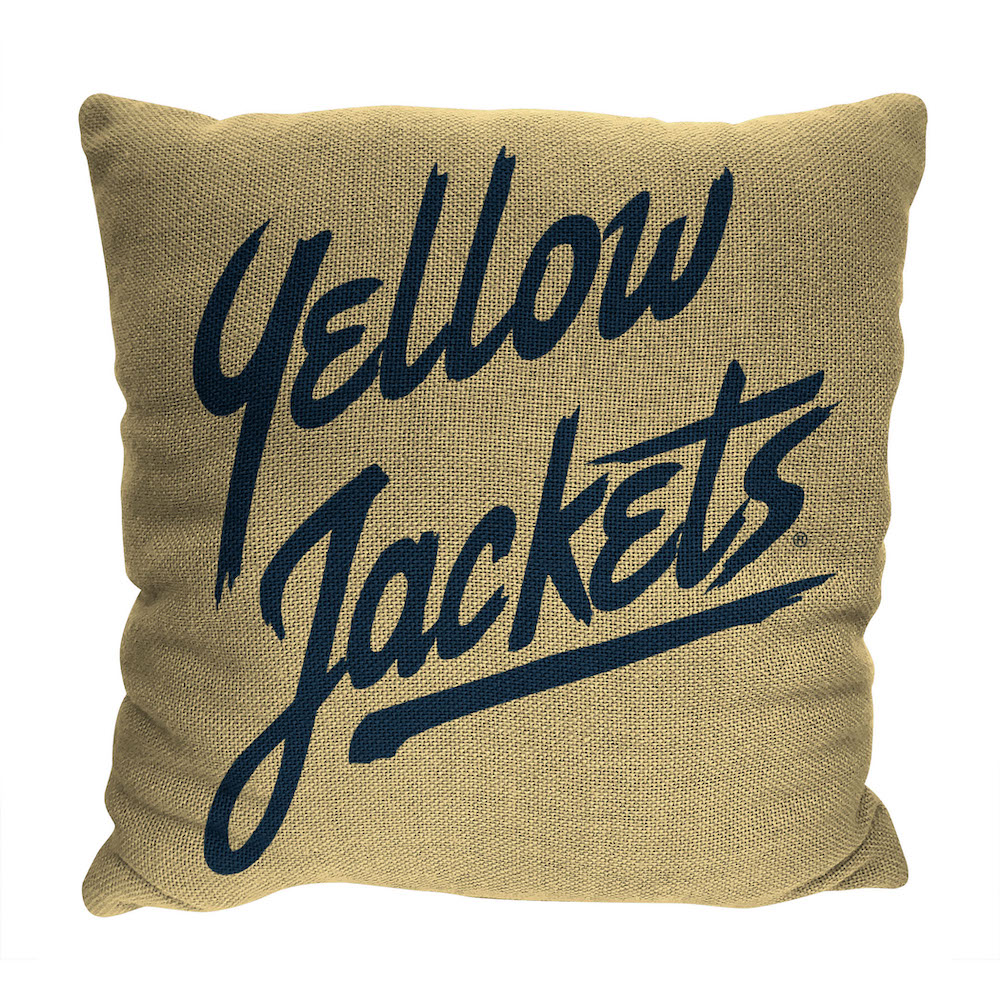 Georgia Tech Yellow Jackets Double Sided INVERT Woven Pillow