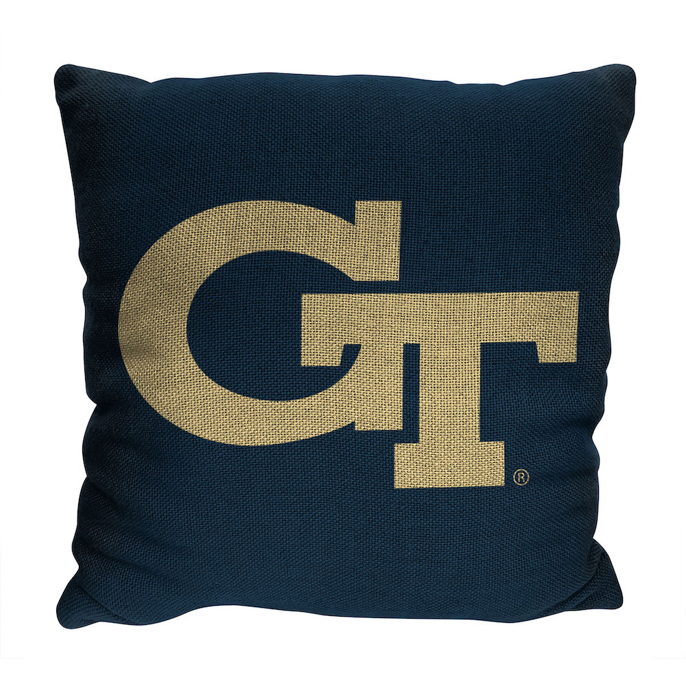 Georgia Tech Yellow Jackets Double Sided INVERT Woven Pillow