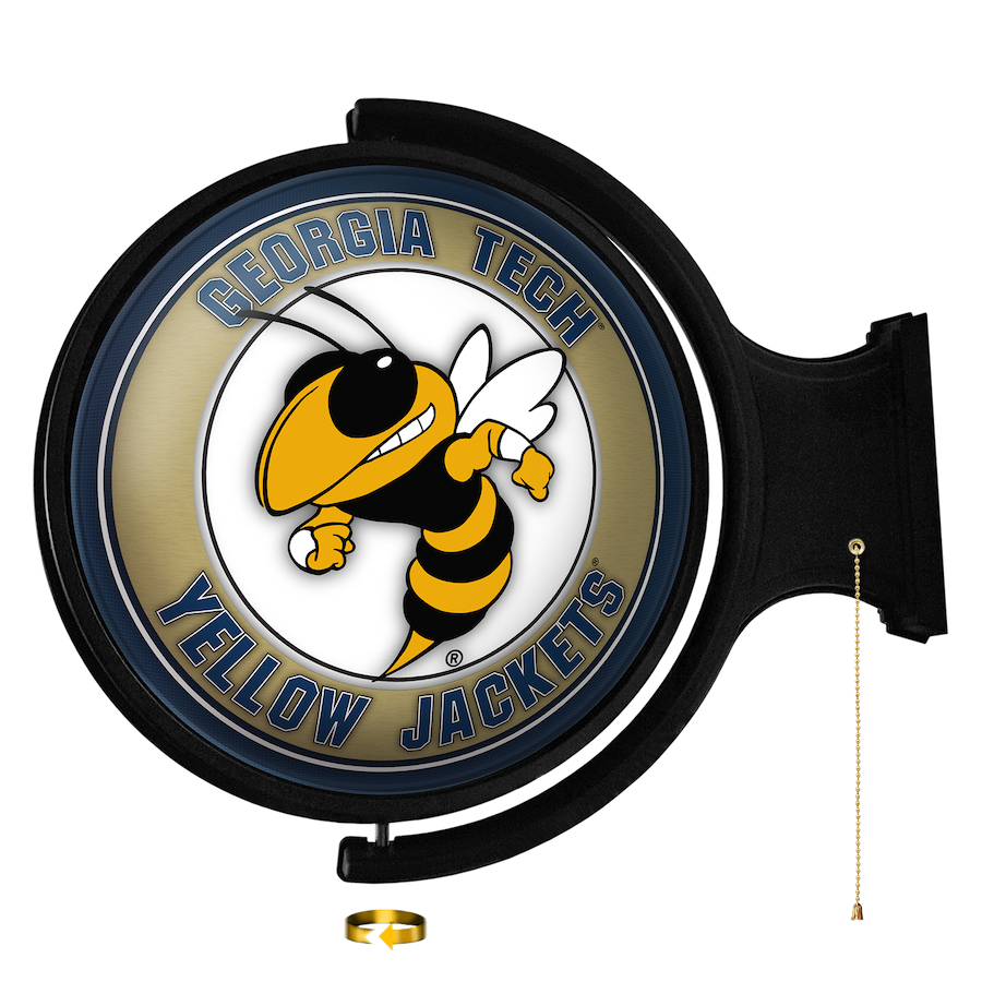 Georgia Tech Yellow Jackets MASCOT LED Rotating Wall Sign