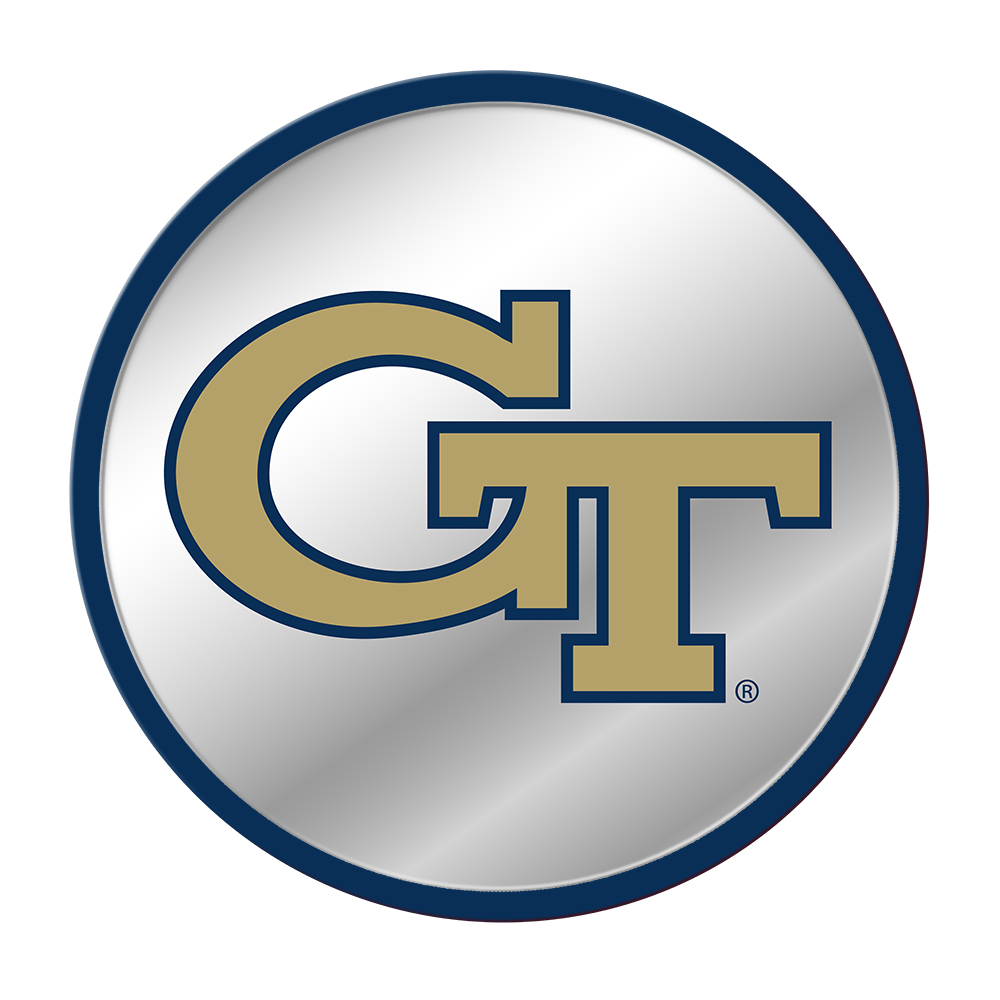 Georgia Tech Yellow Jackets Modern Disc Mirrored Wall Sign