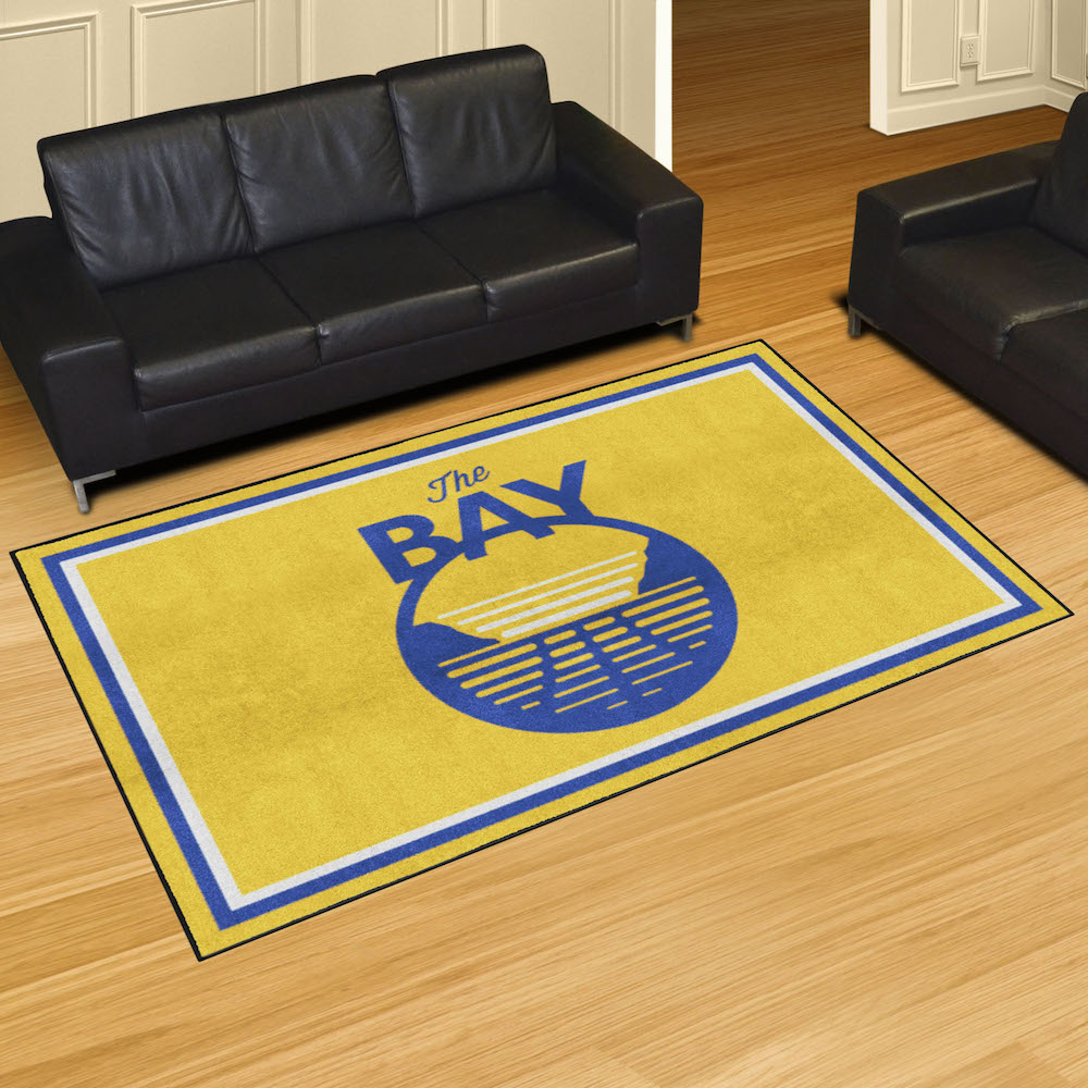 Golden State Warriors 5x8 Area Rug - 2nd Logo