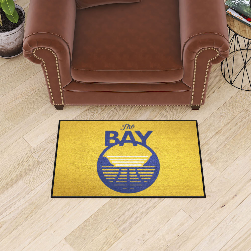 Golden State Warriors 20 x 30 STARTER Floor Mat - 2nd Logo