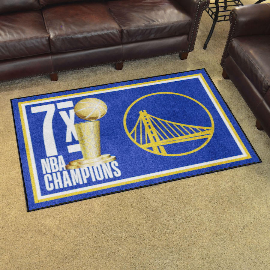 Golden State Warriors 4 x 6 DYNASTY Area Rug