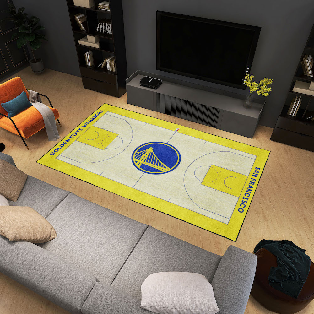 Golden State Warriors 6x10 Ft Ultra Plush Area Rug