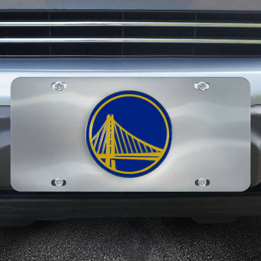 Golden State Warriors Stainless Steel Die-cast License Plate