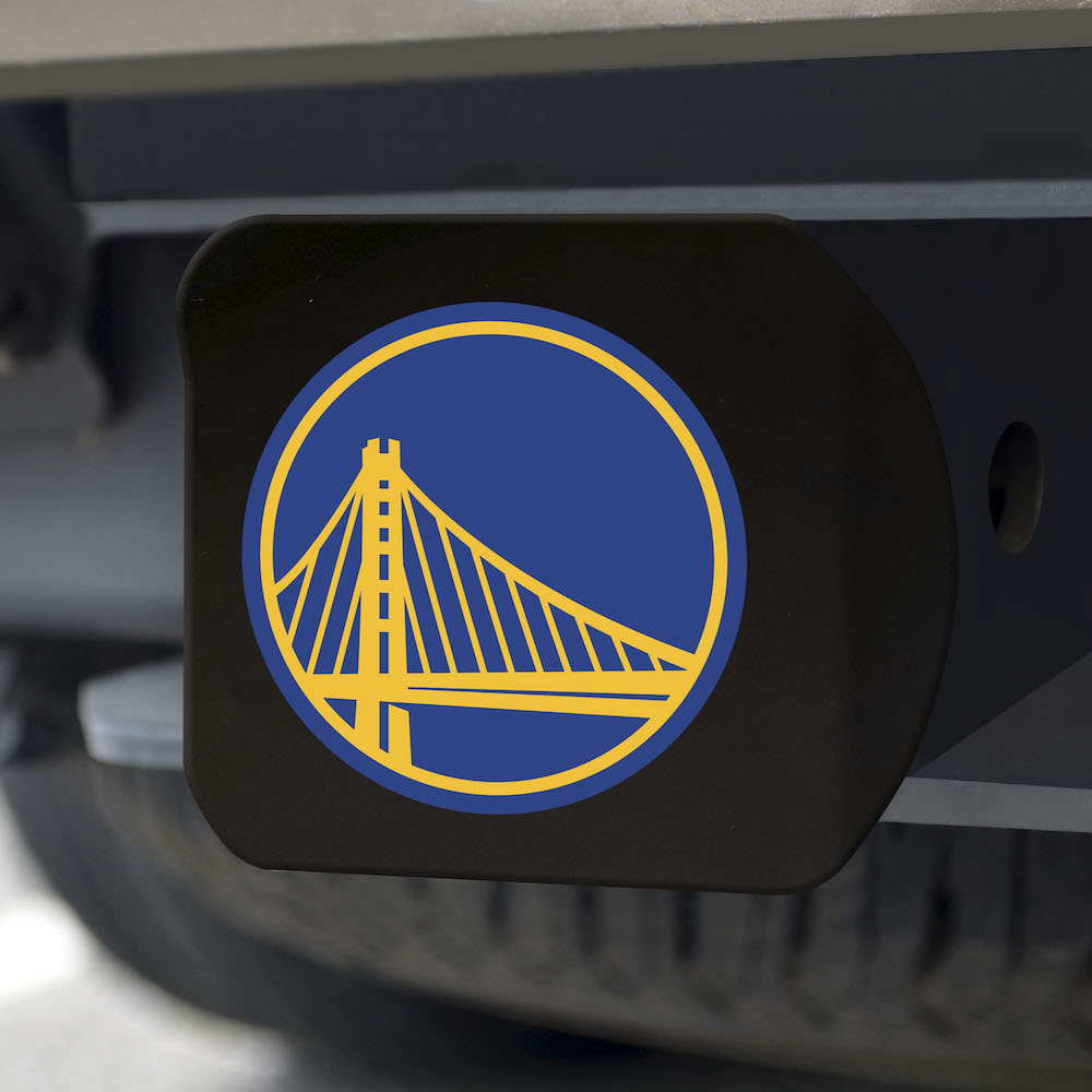 Golden State Warriors Black and Color Trailer Hitch Cover