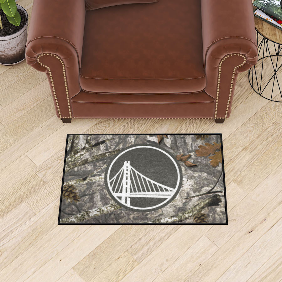 Golden State Warriors CAMO 20 x 30 Starter Floor Mat