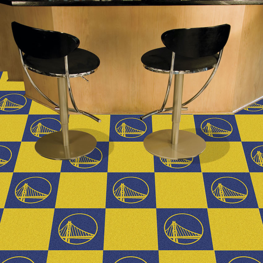 Golden State Warriors Carpet Tiles 18x18 in.