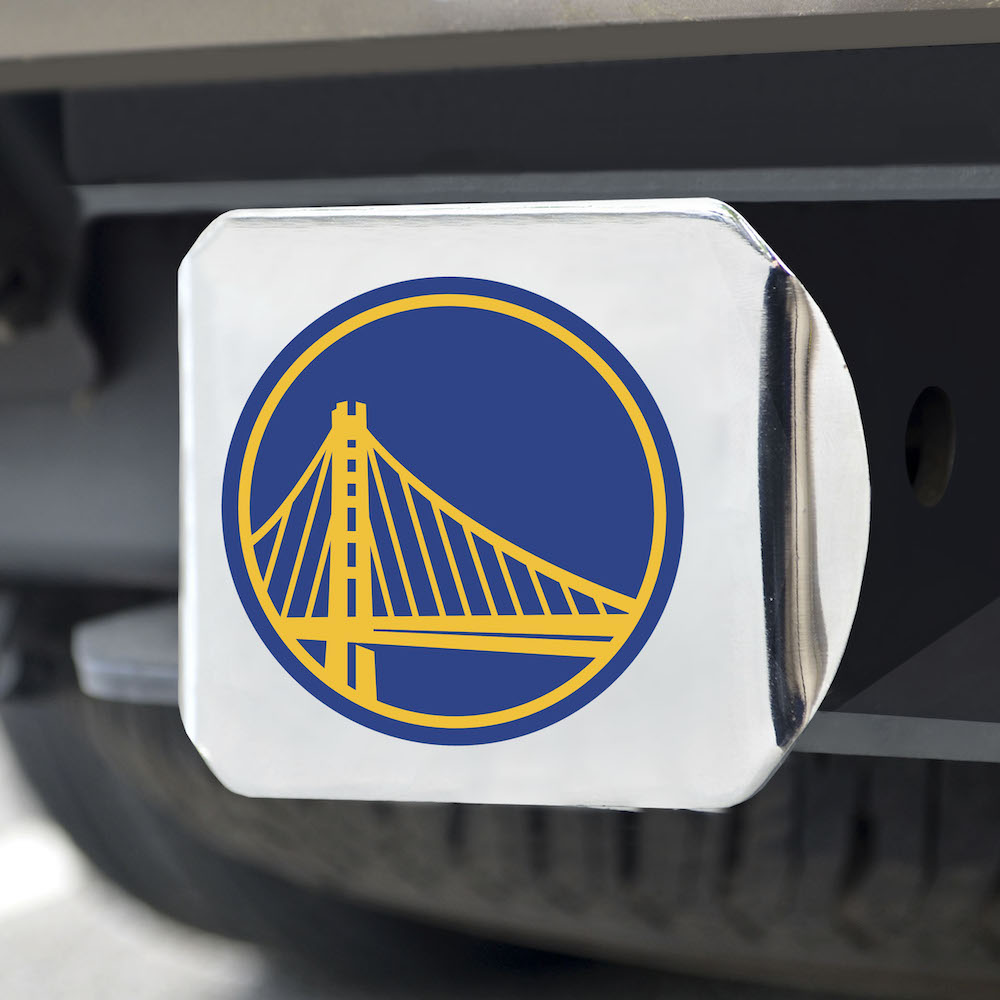 Golden State Warriors Color Chrome Trailer Hitch Cover