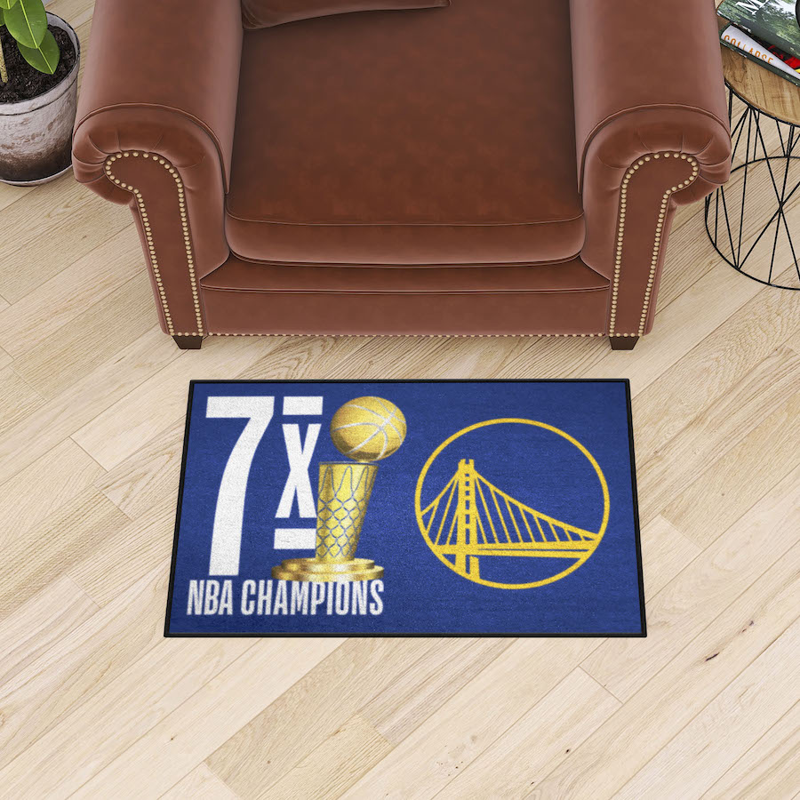 Golden State Warriors DYNASTY Floor Mat - 20 x 30 inch Starter style