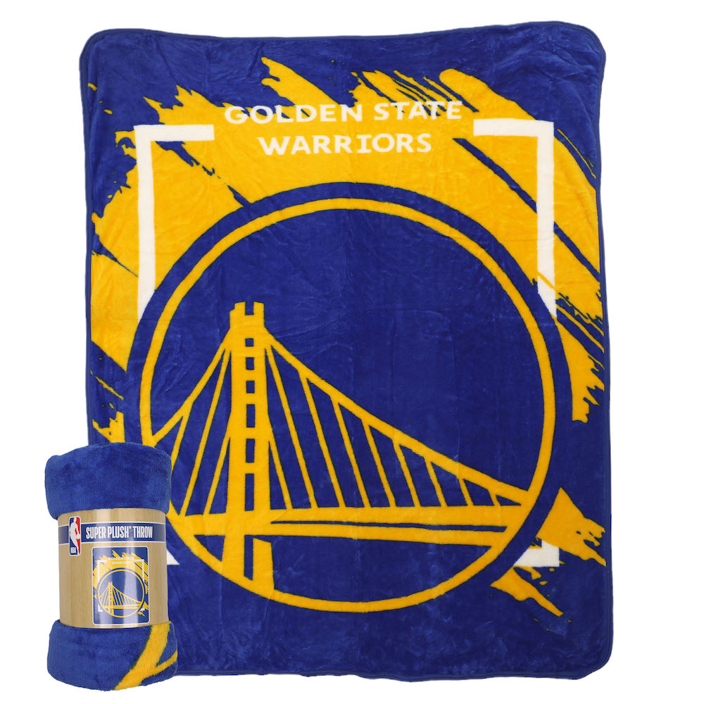 Golden State Warriors Micro Raschel 50 x 60 Team Blanket