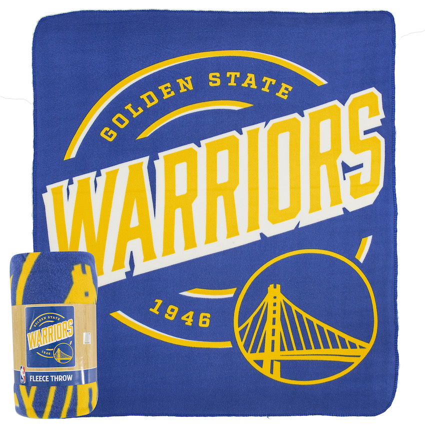 Golden State Warriors Fleece Throw Blanket 50 x 60