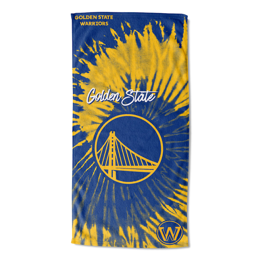 Golden State Warriors Pyschedelic 30x60 Beach Towel