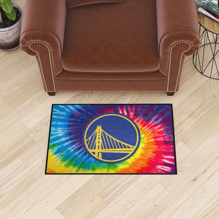 Golden State Warriors TIE-DIE 20 x 30 Starter Floor Mat