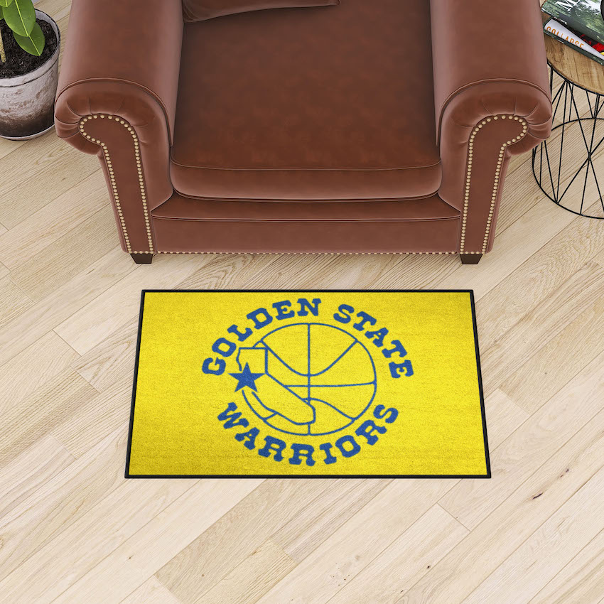 Golden State Warriors Vintage 20 x 30 STARTER Floor Mat - Throwback Logo