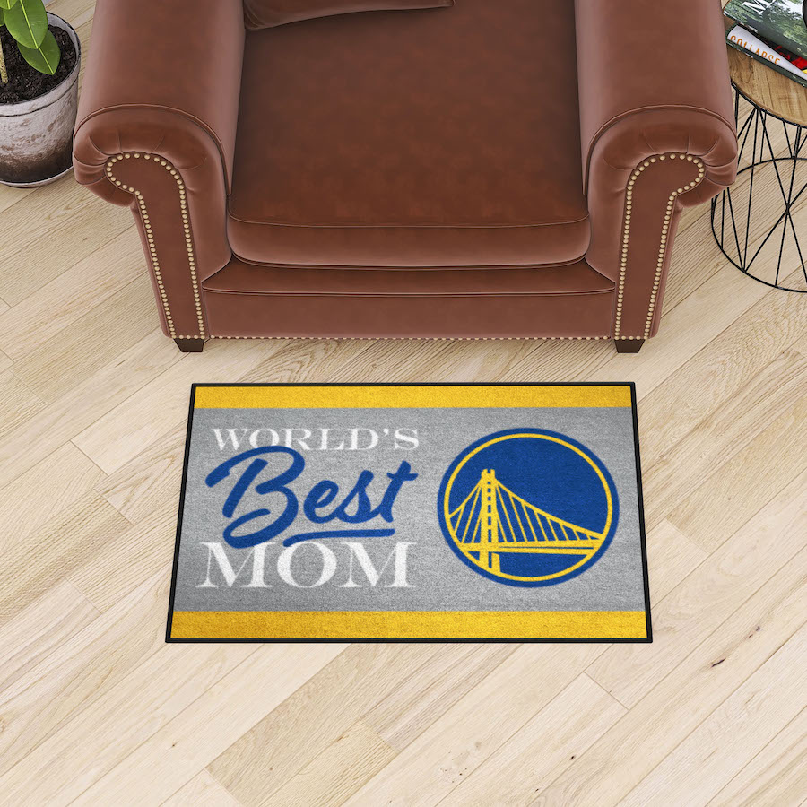 Golden State Warriors 20 x 30 WORLDS BEST MOM Floor Mat