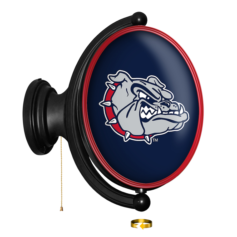 Gonzaga Bulldogs LED Rotating Wall Sign ~ OVAL