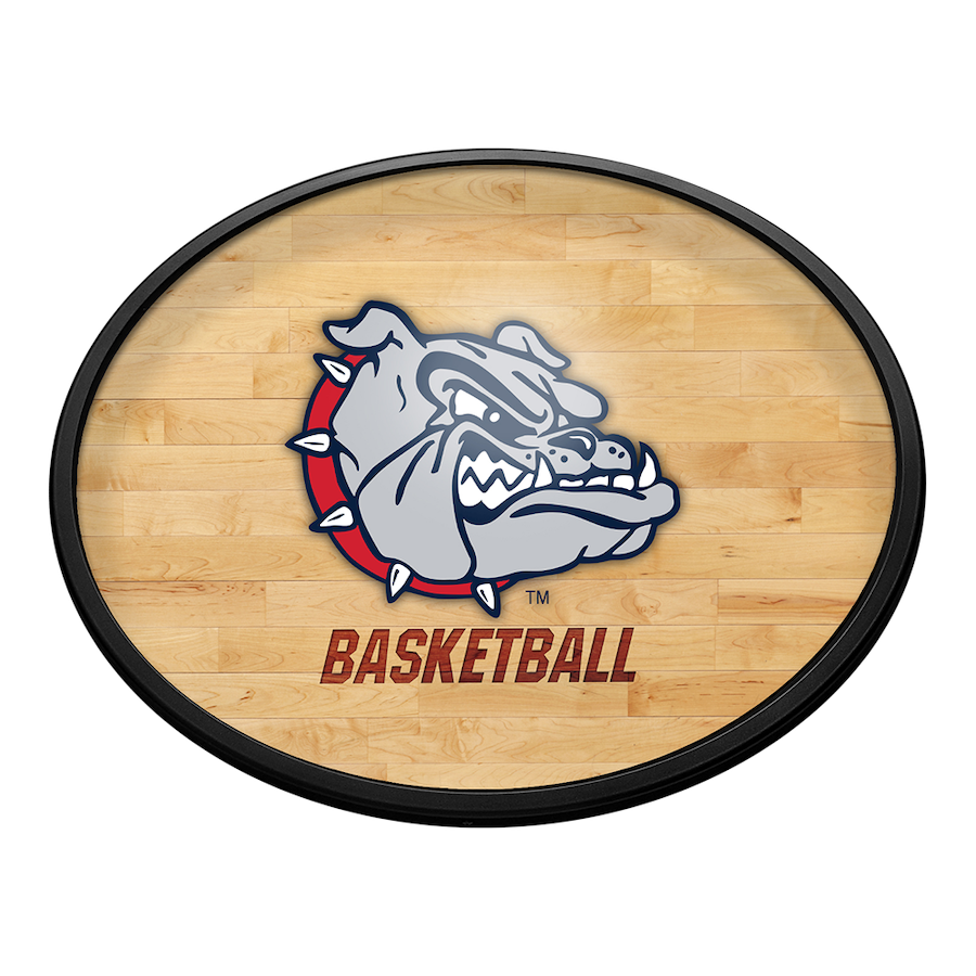 Gonzaga Bulldogs HARDWOOD Slimline LED Wall Sign ~ OVAL