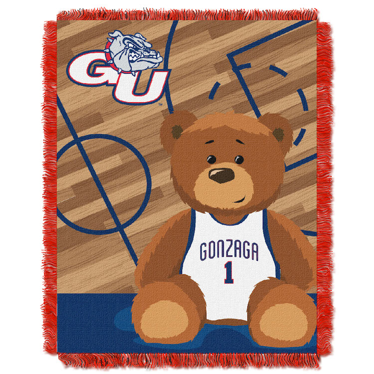 Gonzaga Bulldogs Woven Baby Blanket 36 x 48