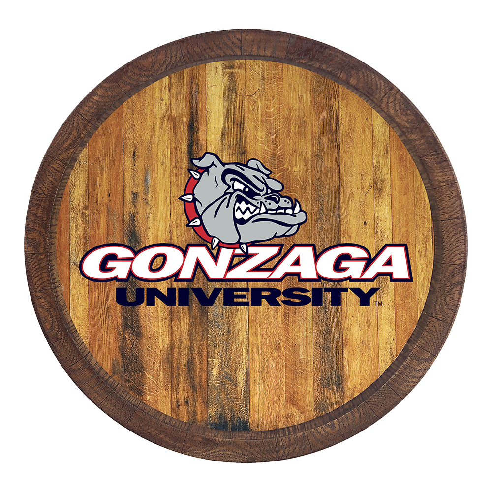 Gonzaga Bulldogs FAUX Barrel Top Sign