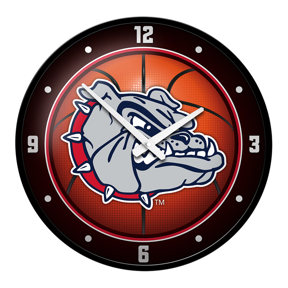 Gonzaga Bulldogs Modern Disc BASKETBALL Wall Clock