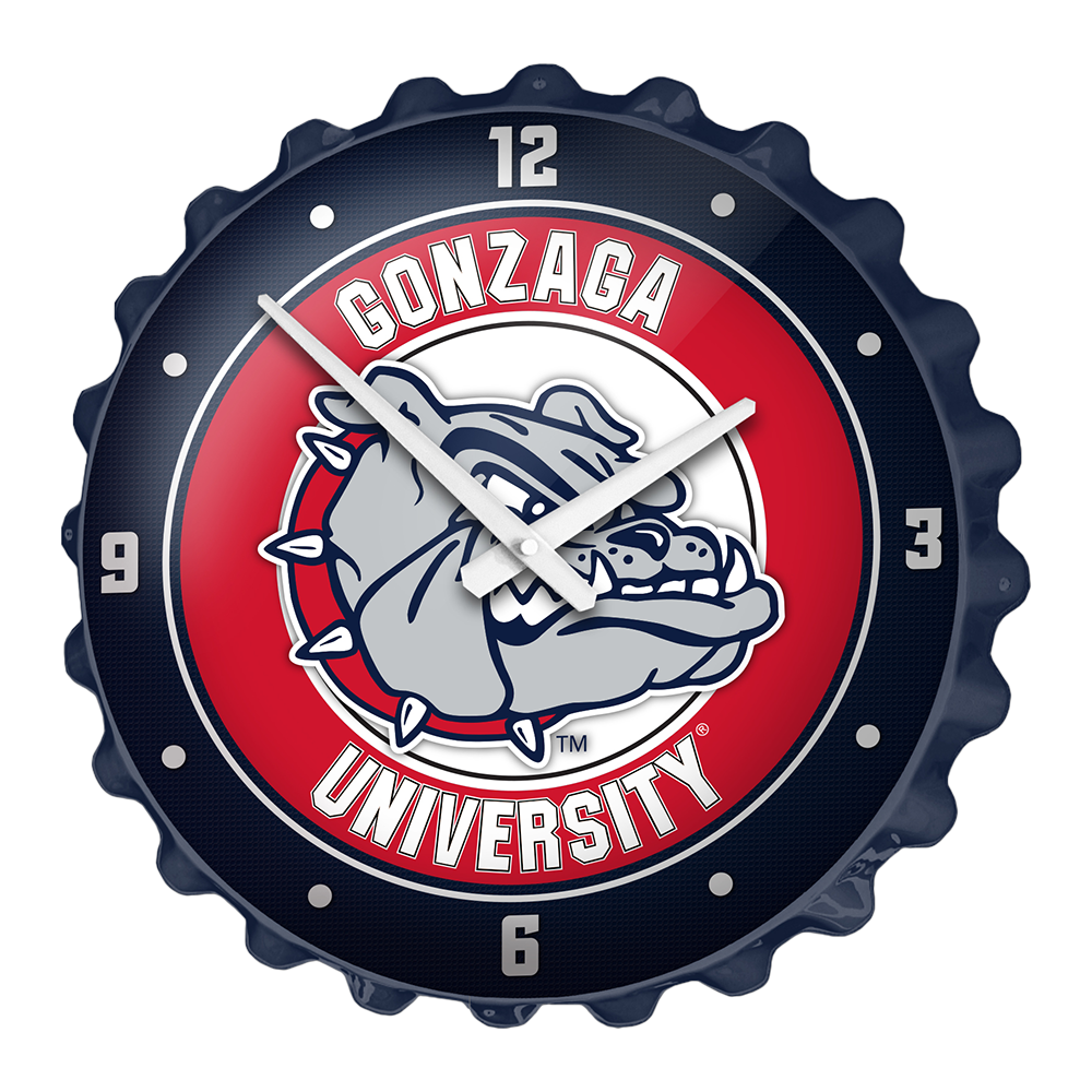 Gonzaga Bulldogs Bottle Cap Wall Clock