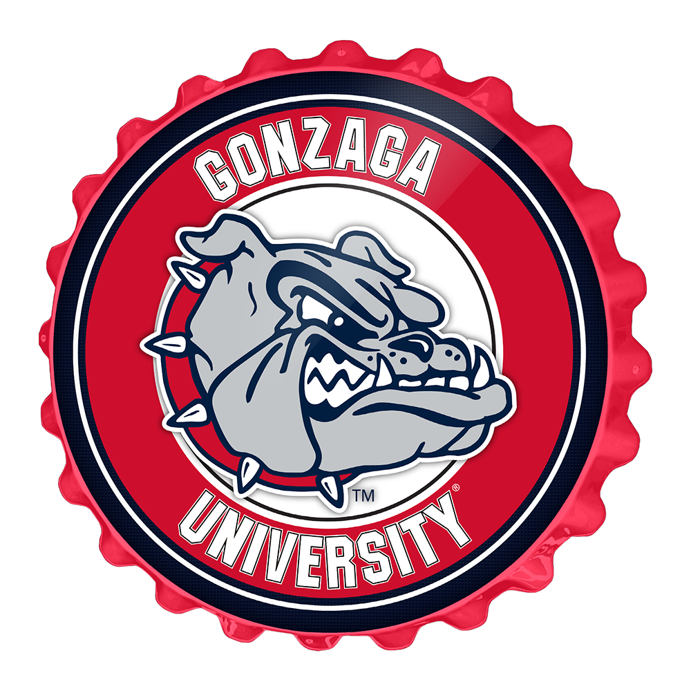 Gonzaga Bulldogs Bottle Cap Wall Sign