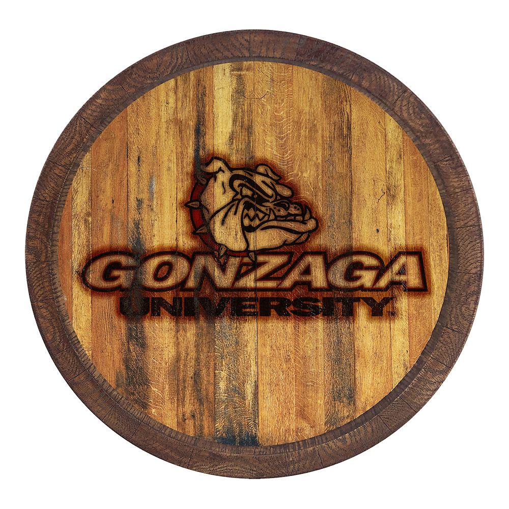 Gonzaga Bulldogs Branded FAUX Barrel Top Sign