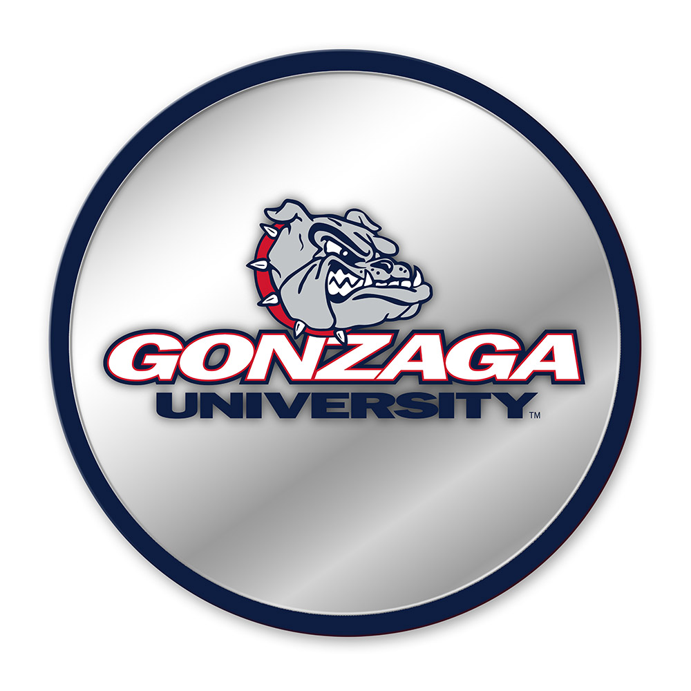 Gonzaga Bulldogs Modern Disc Mirrored Wall Sign