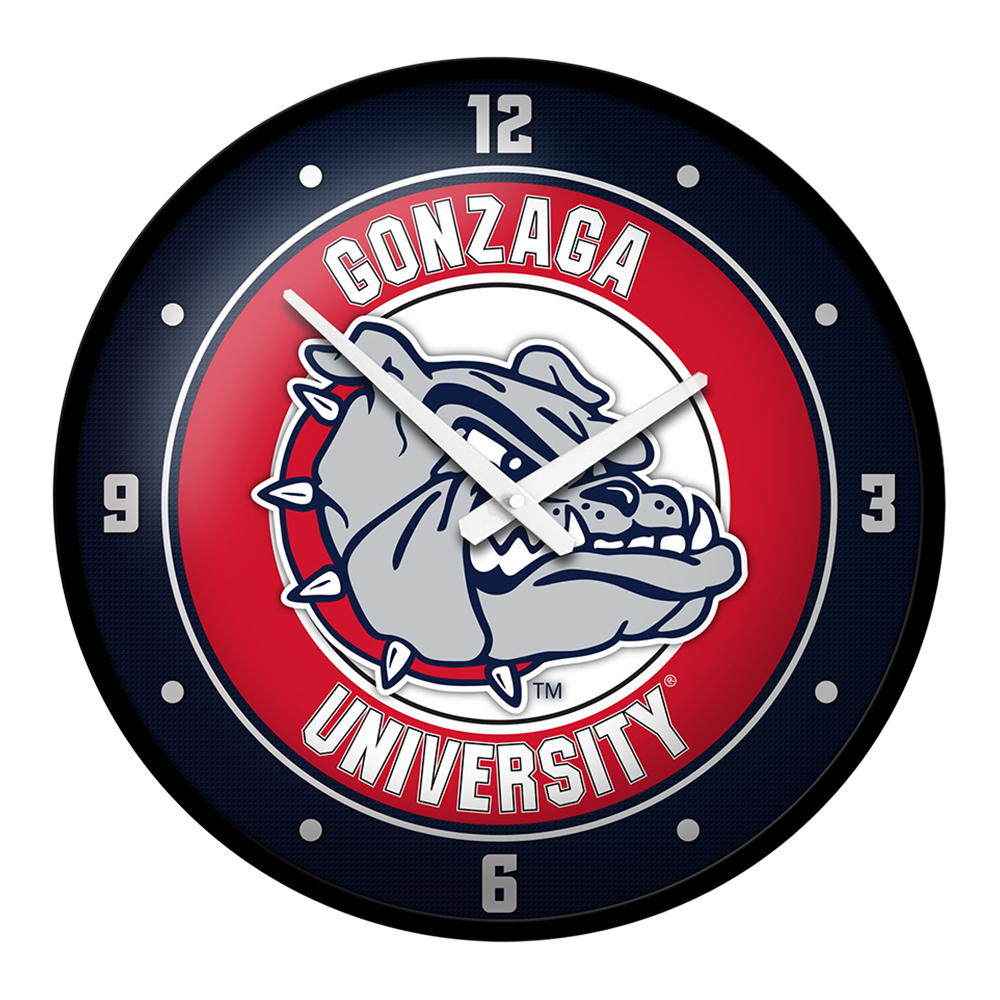 Gonzaga Bulldogs Modern Disc Wall Clock