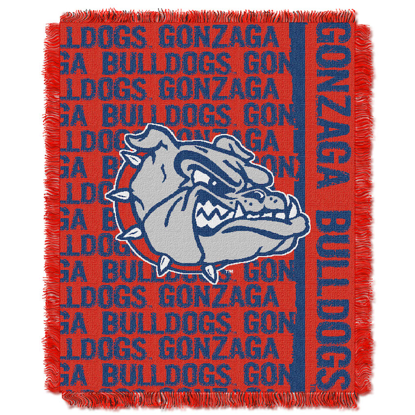 Gonzaga Bulldogs Double Play Tapestry Blanket 48 x 60