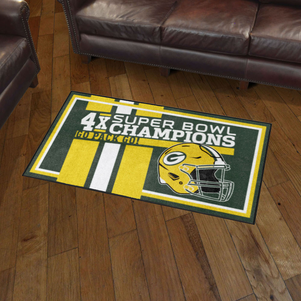 Green Bay Packers 3 x 5 DYNASTY Area Rug