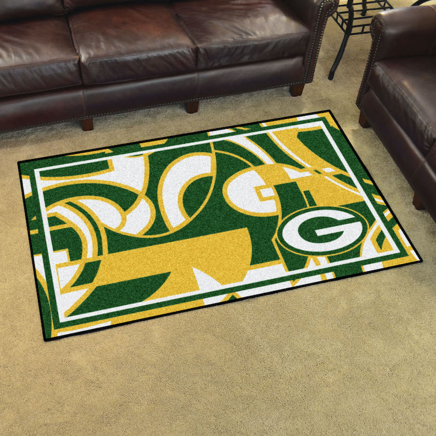 Green Bay Packers 4x6 Quick Snap Area Rug